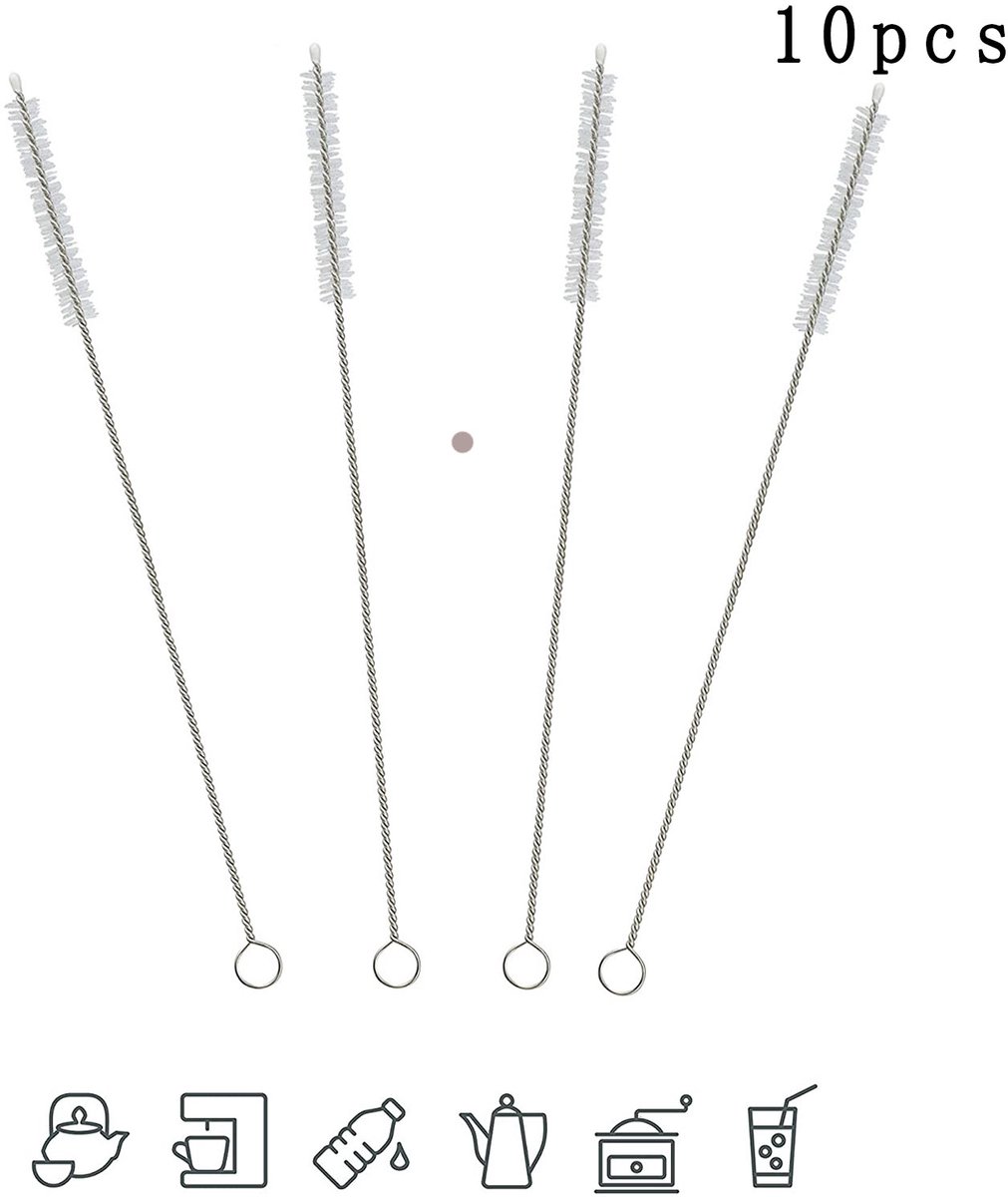 Cuhostki-10-Stukken-Roestvrij-Staal-Straw-Cleaner-Eco-Friendly-Handig