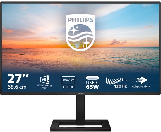 Philips 27E1N1300AE - Full HD USB-C Monitor - 65w - 27 inch