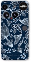 Case Company® - Hoesje geschikt voor Nothing Phone (3) hoesje - Midnight Koi - Soft Cover Telefoonhoesje - Bescherming aan alle Kanten en Schermrand