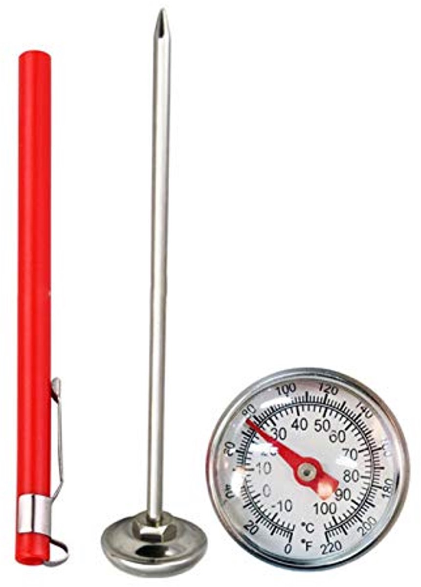 Compost Bodemthermometer - Roestvrijstalen Thermometer voor Nauwkeurige Temperatuurmeting in de Tuin