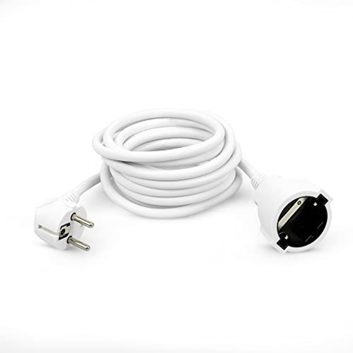 Verlengkabel voor het huishouden, 3 m, wit, 16 ampère (3680 W)