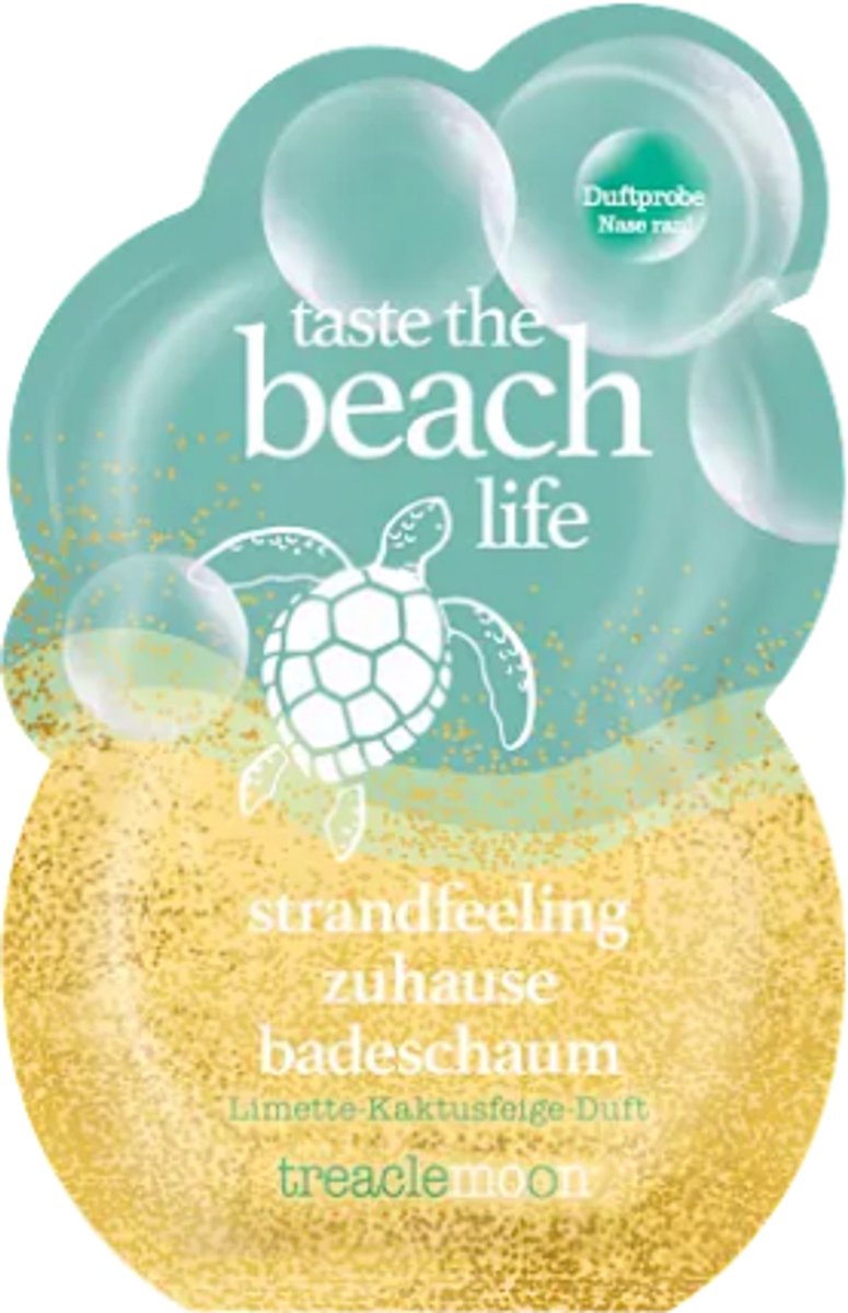 Zomer Badschuim Taste the Beach Life - Treaclemoon | 1x80 g - Limoen & Cactusvijg | Verzorgingsproducten - Badzout - Zomer Limited Edition 2025