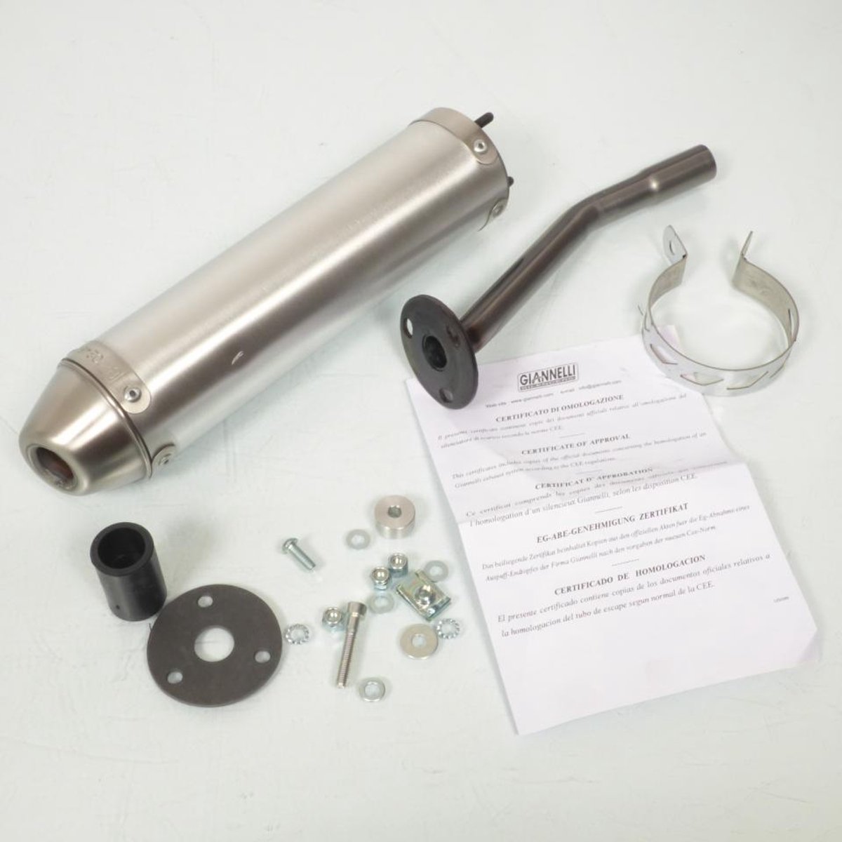 Silencieux d échappement GIANNELLI pour Moto HM 50 Cre Six Paioli 1999 à 2002 Neuf