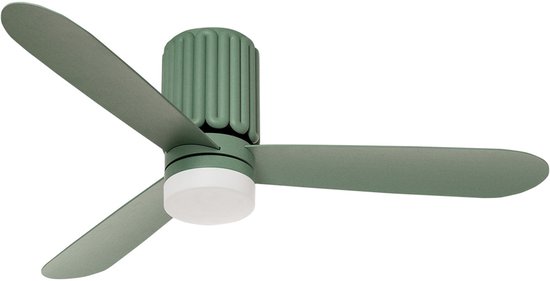 Stille plafondventilator 40W Ø132 cm met LED 3 kleurtemperaturen, zomer/winter functie, timer, afstandsbediening