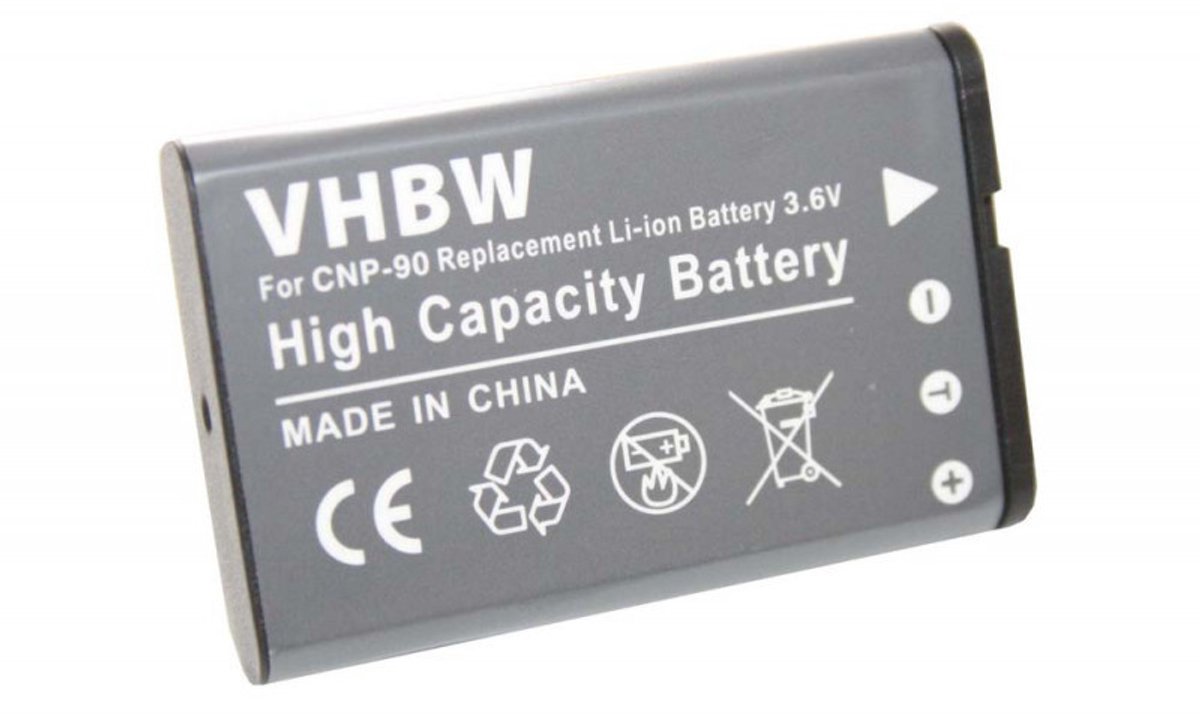 Camera accu compatibel met Casio NP-90 / 1300 mAh