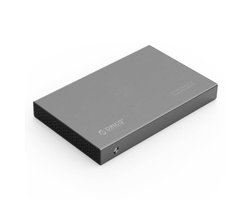 Orico - Aluminium 2.5 inch Harde Schijf Behuizing - HHD/SSD - USB3.0 - 5Gbps - SATA III - VIA-chip - Incl. Schroeven & Schroevendraaier - Donkergrijs