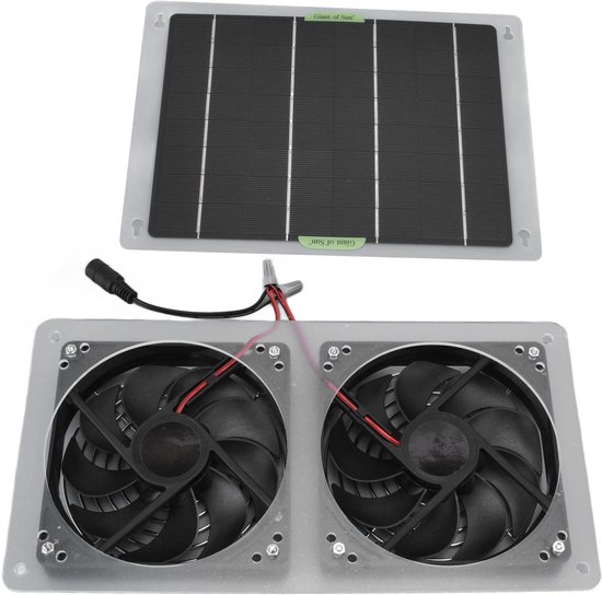 Lotvic Zonneventilator, 16W Zonnepaneel Ventilator