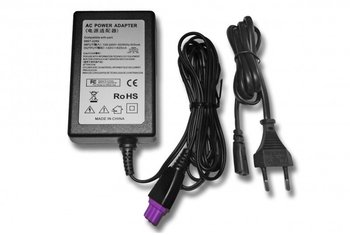 Voedingsadapter 32V / 0,625A / 20W voor HP printers (o.a. 0957-2289)
