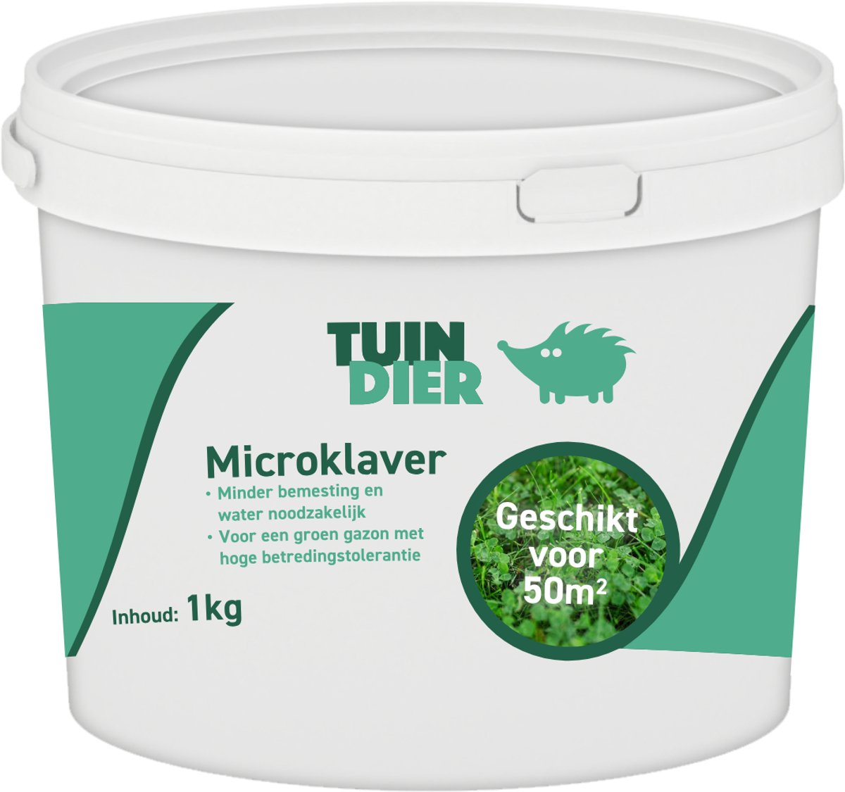 Microklaver | Microklaver (gras)zaad | Geschikt voor het gazon | Minder water en bemesting nodig | 3 jaar kiemkracht door handige bewaaremmer | 1.000 gram | 1 kilogram