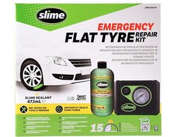 Reparatiemiddel voor Lekke Banden - Slimme Noodset met Afdichtmiddel en Bandenpomp voor Auto's