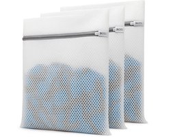 BOTC Waszakken - Wasnetten - Set van 3 - 30x40cm - Bescherm je Wasgoed en Wasmachine - Wit