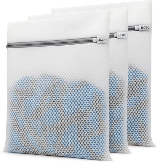 BOTC Sacs à linge - Filets à linge - 1 Set de 3 - 30x40cm - Protégez votre Linge et Machine à Laver - Wit