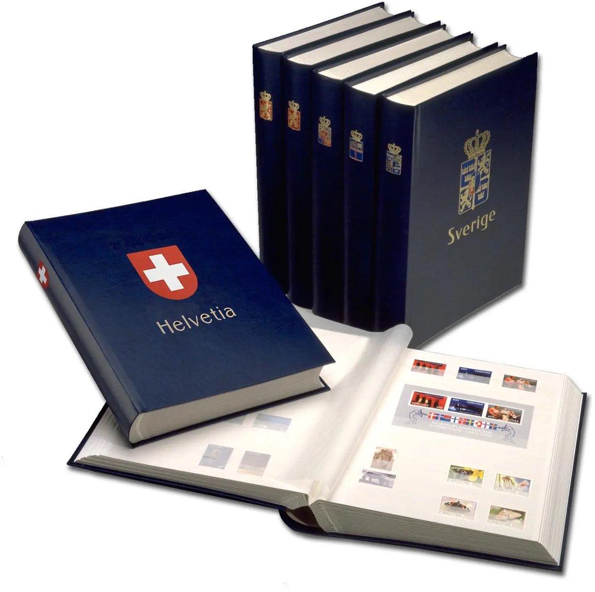 De insteekboeken G met landswapen Zwitserland van DAVO