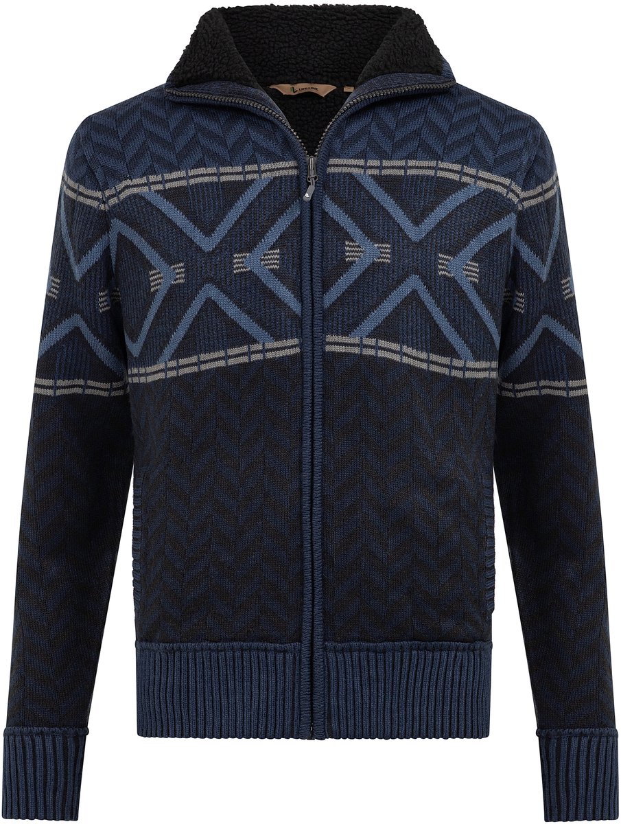 Vest Bram 2 gebreid gevoerd Life Line Blauw