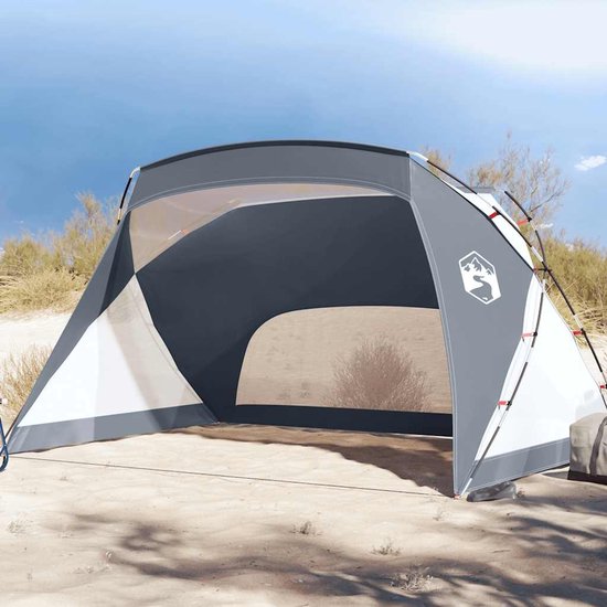 vidaXL - Strandtent - 274x178x170/148 - cm - 185T - polyester - grijs van Vidaxl — afbeelding 2