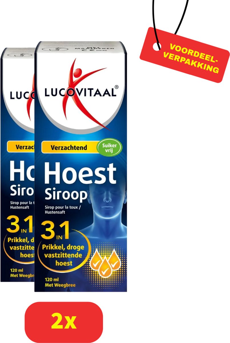 Lucovitaal Hoestsiroop - 2x 120 ml Voordeelverpakking