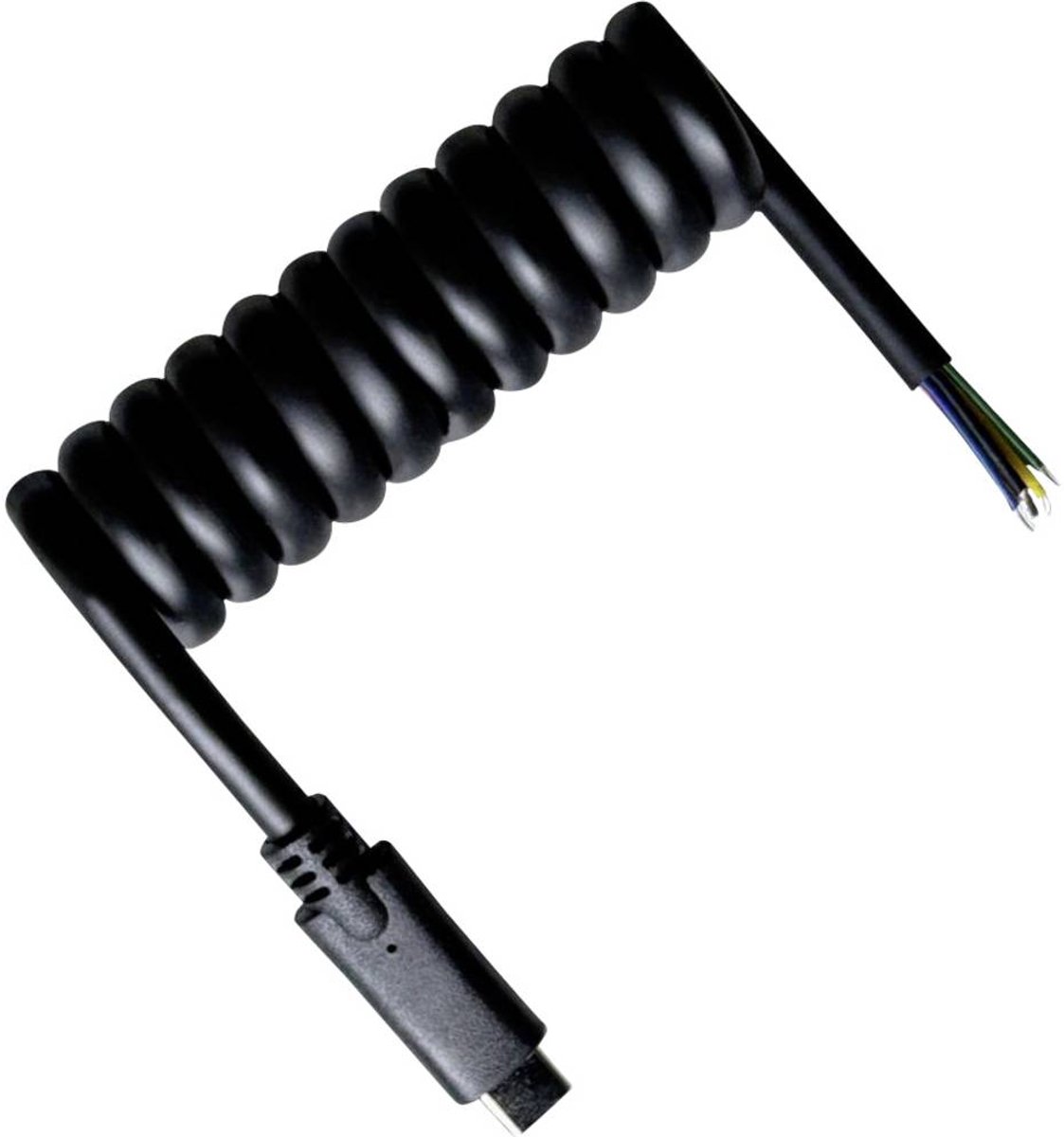 BKL Electronic USB-C-kabel USB-C, Open kabeleinde 1 m Zwart 10080175
