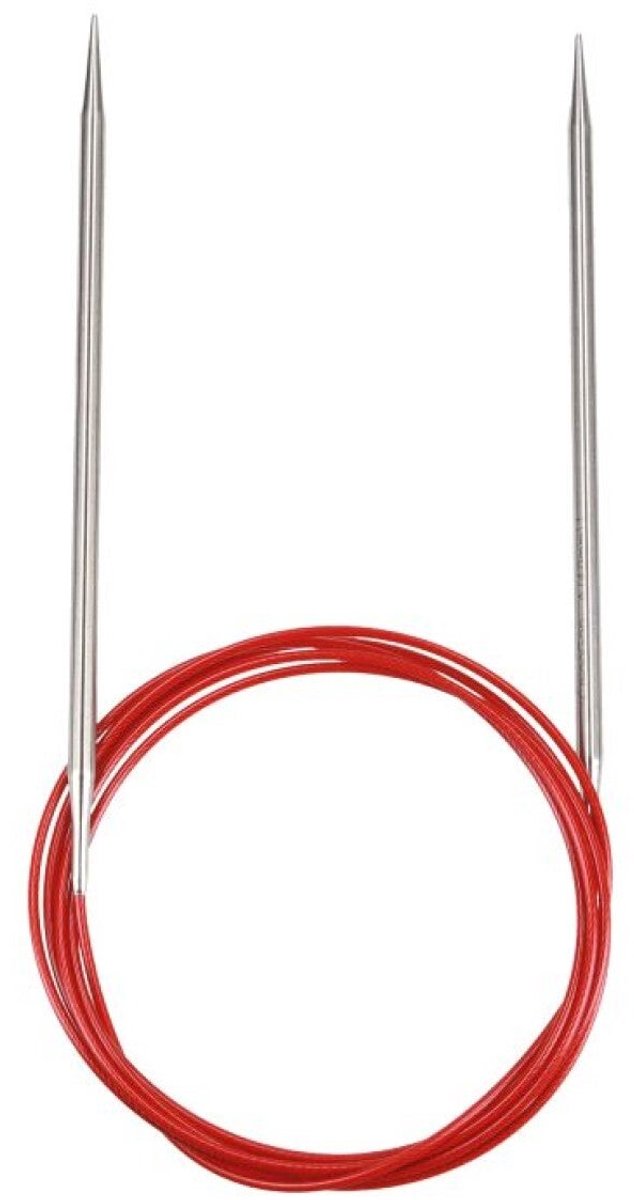 Ronde breinaald RED LACE roestvrij staal 2,75 mm 120 cm