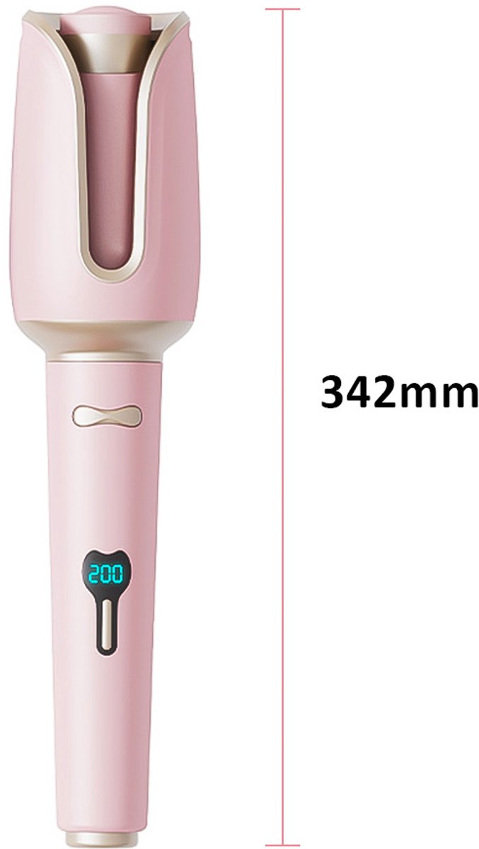 Globaleda Automatische Krultang met Keramische Technologie Roze - afbeelding 2