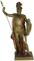 Grafisch Portret Van Een Noordse Krijger In Een Gouden Armband Op De Achtergrond Schild Buste Dwerg Met Gevlekte Baard Stok En Snuffel 233922950