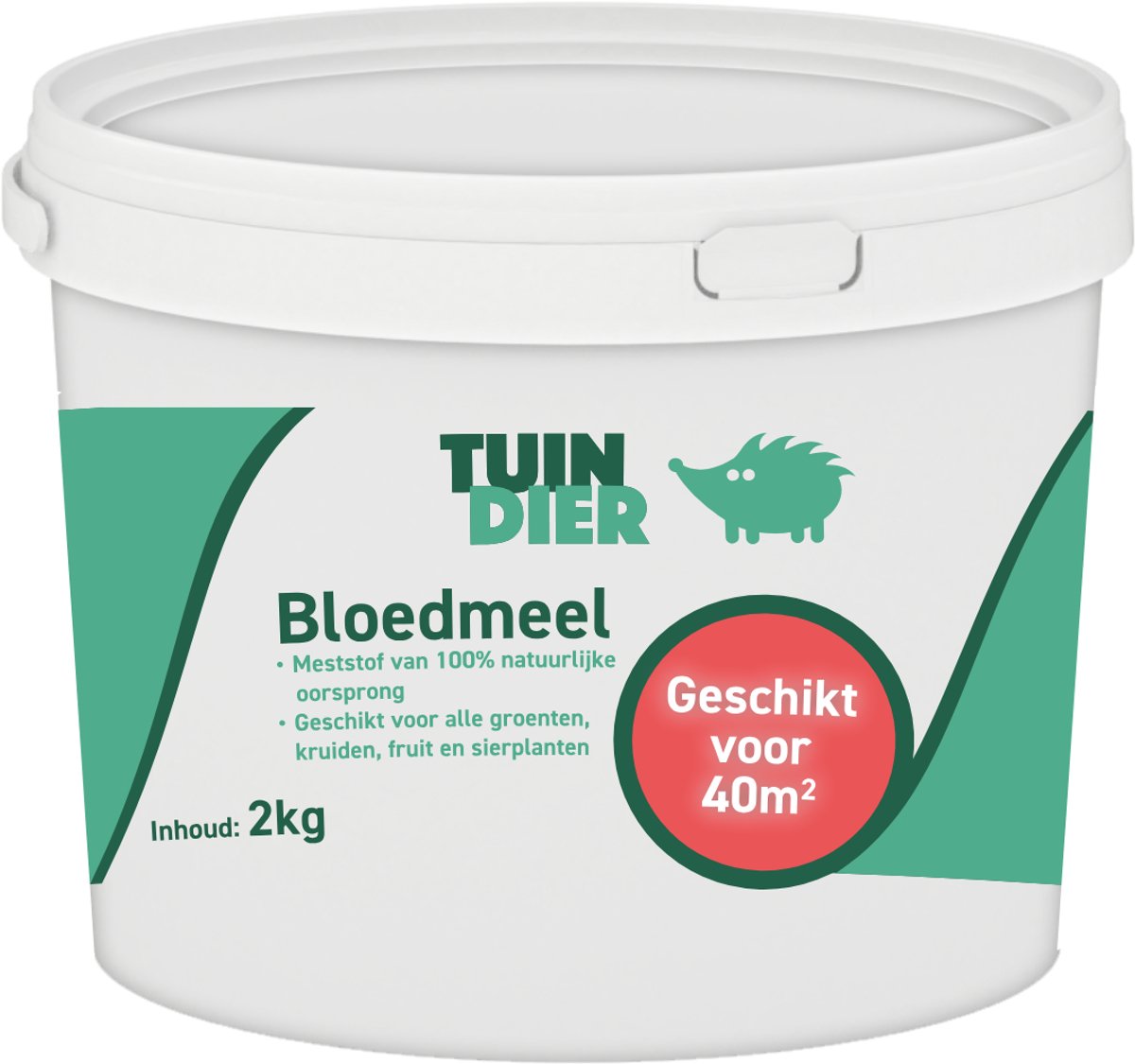 Bloedmeel | Bloedmeel gazon | Bloedmeel tegen klaver | In handige bewaaremmer | 2.000 gram | 2 kilogram