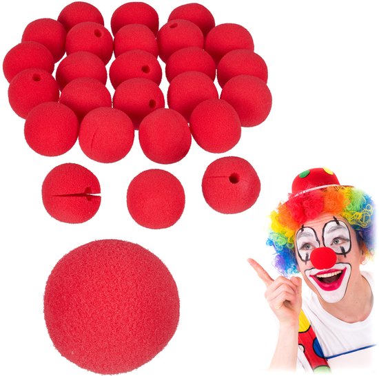 250 x clownsneus rood - clowns neus kinderen & volwassenen - neus clown