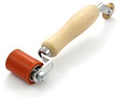 Rouleau presseur combiné 45 mm/6 mm – Avec manche en bois – Pour EPDM, film, sol et papier peint