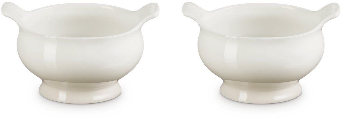 Le Creuset Soepkommen Set van 2 in Aardewerk 0,60 Liter Meringue