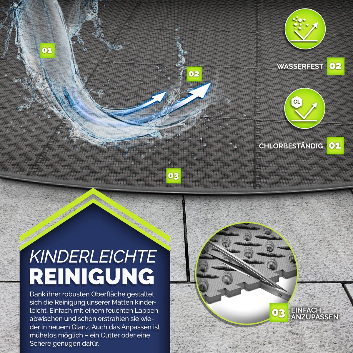 Arebos Spa Gonflable avec éclairage LED | Gonflable | in & Outdoor