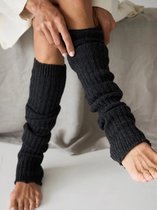 NAMIS 3 paar beenwarmers voor dames, zwart, wit, grijs, lange
