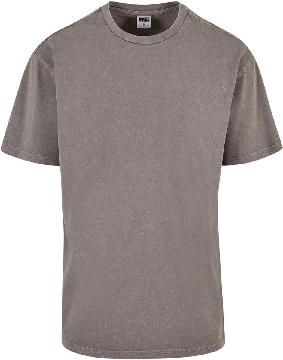 Urban Classics Heavy Oversized Acid Wash Heren T-shirt L Grijs