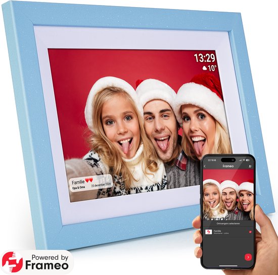 Kantman Digitale Fotolijst I Blauw Glitter Ibiza Stijl I - Kantman - €59,59
