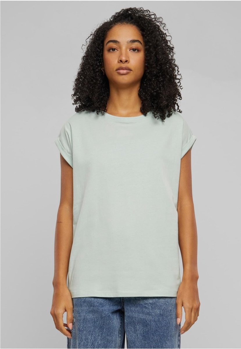 Urban Classics Extended Shoulder Dames T-shirt 5XL Mintgroen