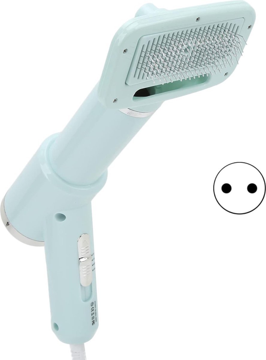 3-in-1 Huisdier Föhn met Haarverwijderingskam en Massagefunctie – Hemelsblauw – Laag Geluidsniveau – 3 Warmte-instellingen – 20.000 RPM Motor – Perfect voor Honden en Katten