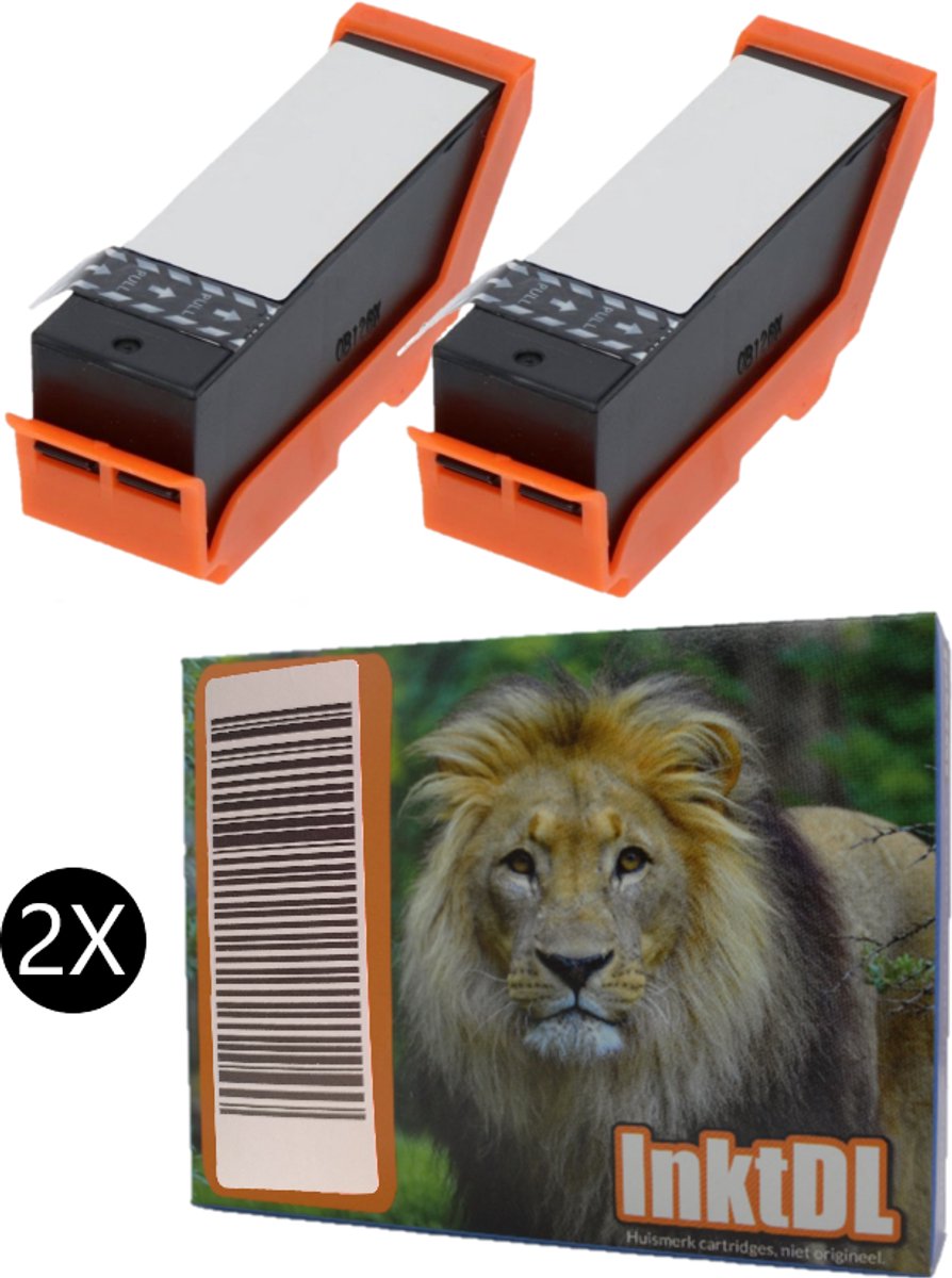 Compatible inkt cartridges DuoPack voor Epson 33XL | 2X Zwart (T3351) voor Epson Expression Premium XP530 XP540 XP630 XP635 XP640 XP645 XP830 XP900 XP7100