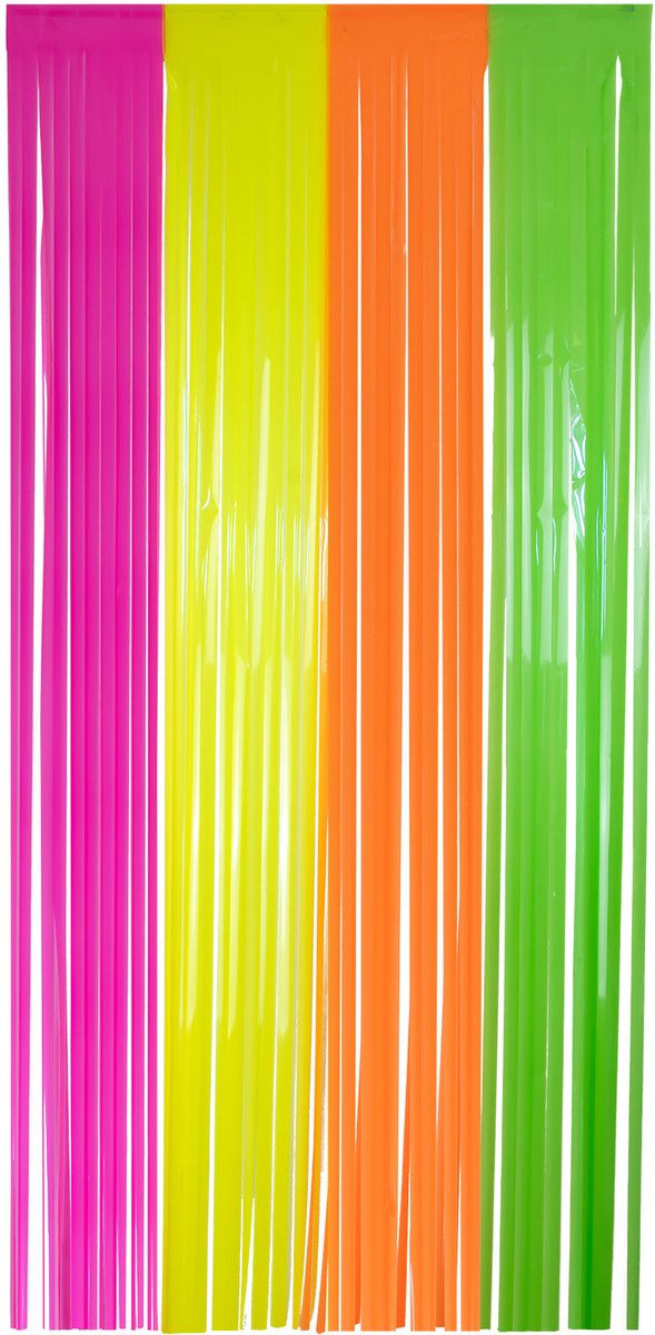 Feestgordijn - Neon - 1 x 2 m