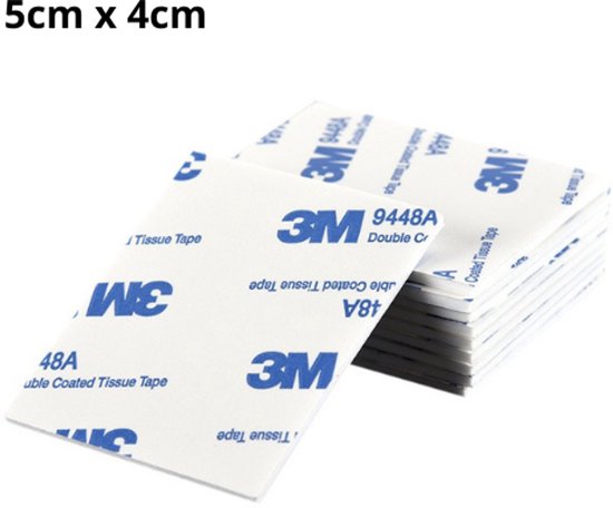3M™ Dubbelzijdige Papieren Tape 9086, Wit, 50 mm x 50 m, 0.19 mm