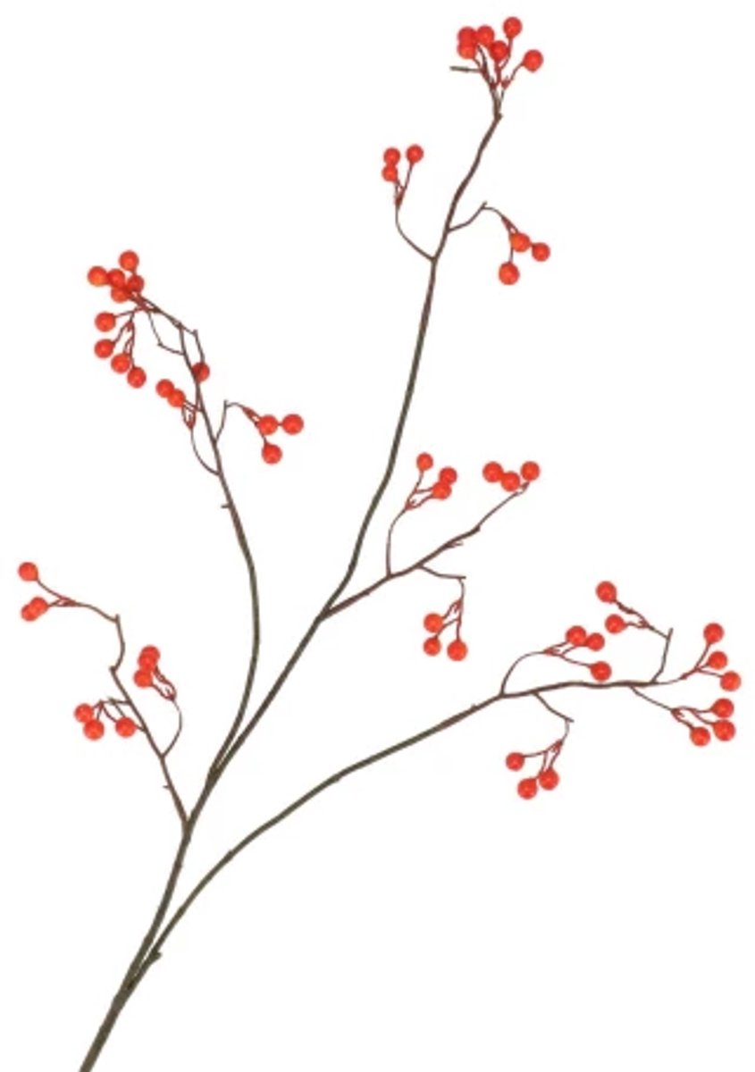 Daan Kromhout - Kunsttak - Rode Bes - Besjes - Silk Berry - 93cm