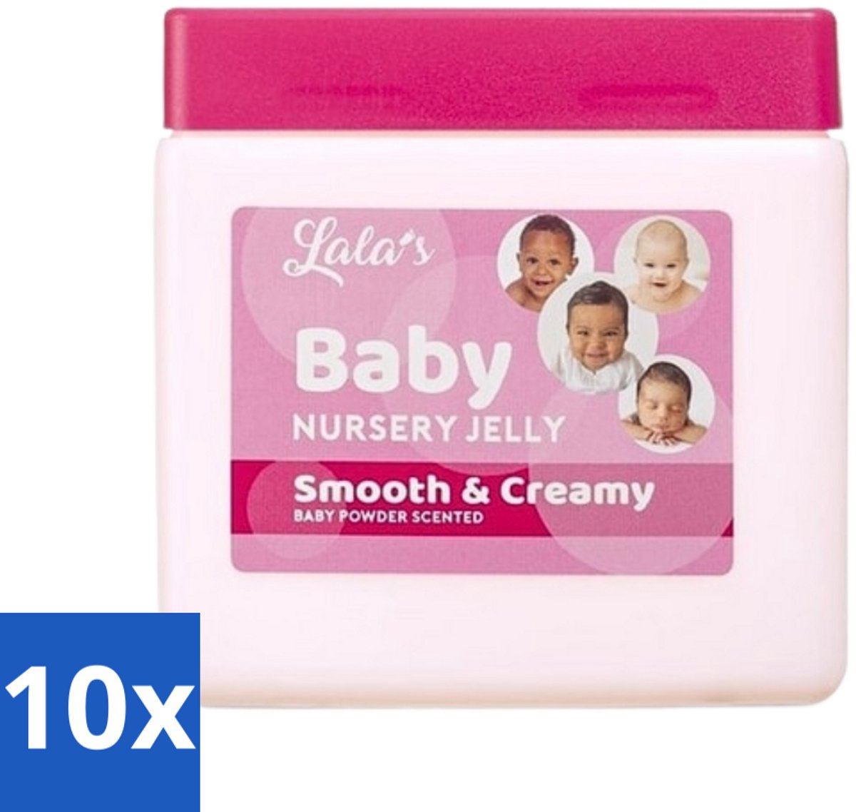 Image of 10 x Lala's - Baby Vaseline - Hydraterend - Zachte Babyhuid - 368g - Aloë Vera - Zachte Huid - Droge Babyhuid - Babyzalf
