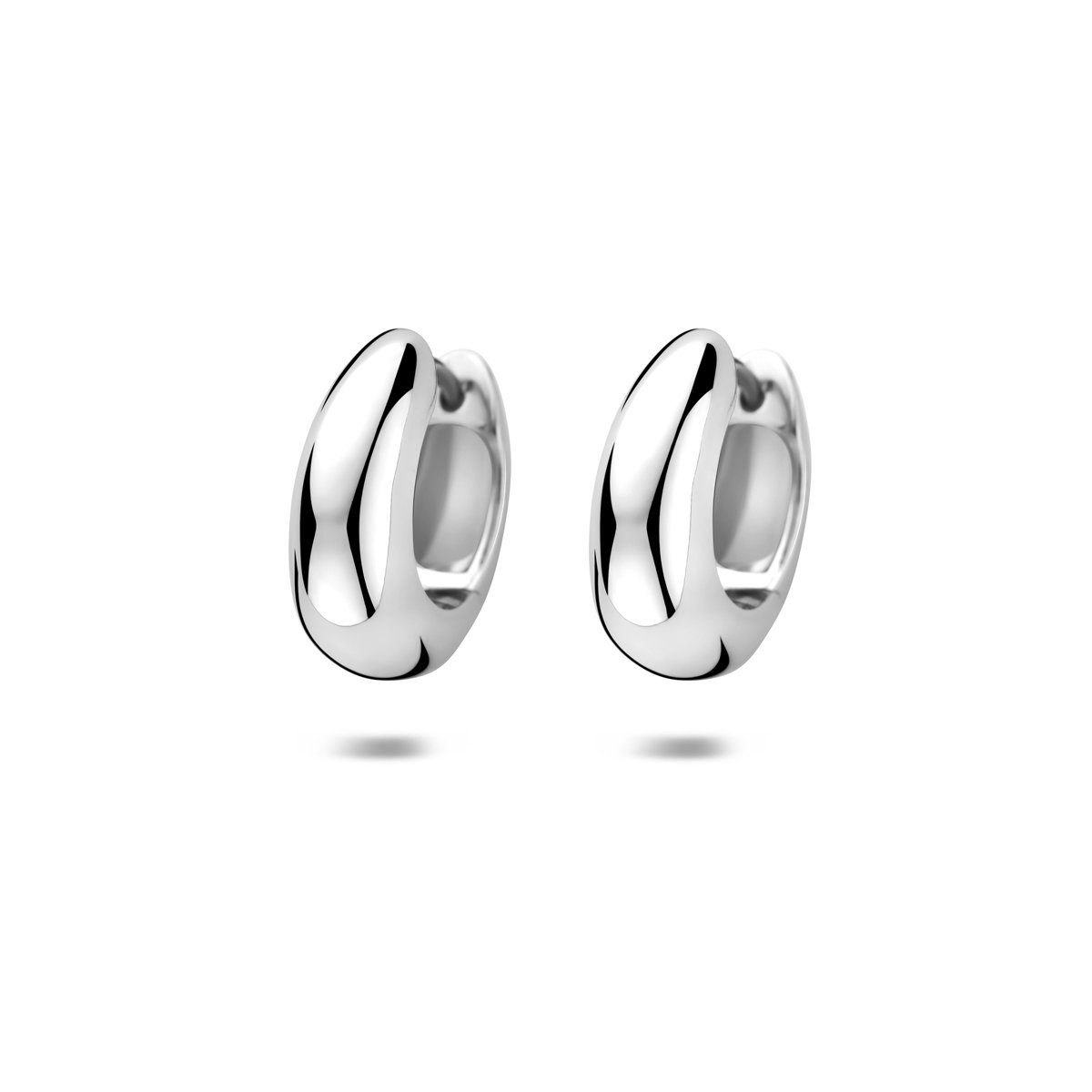 Lev Sieraden - 925 Zilver klapoorringen buis 6 mm bij 15 mm dames oorringen - Oorbellen - zilver gerhodineerd