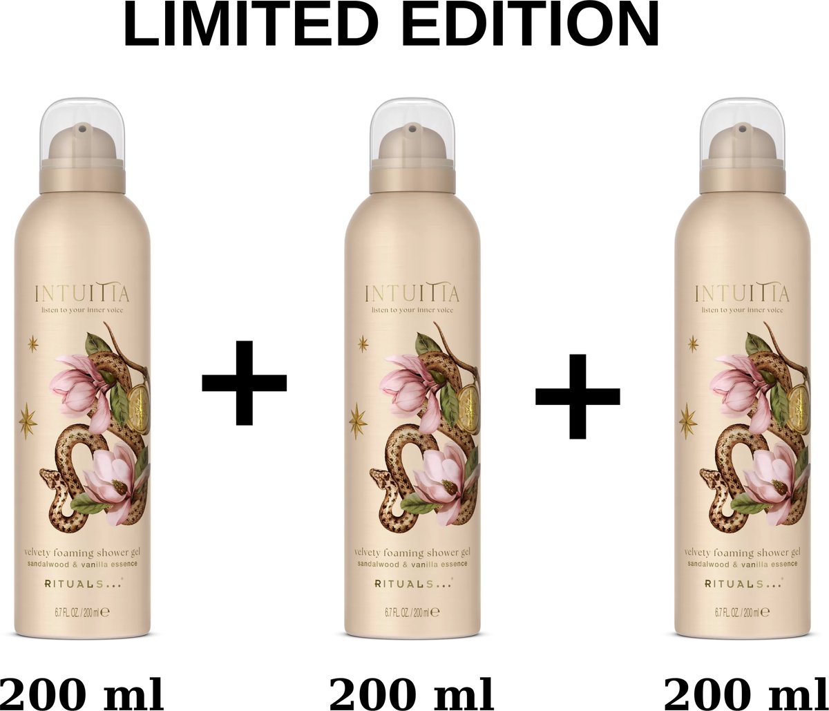 Rituals - İntuitia - 3X Shower Gel a 200 ml = 600 ml - Douchegels - Doucheschuim - New Collection - Limited Edition
