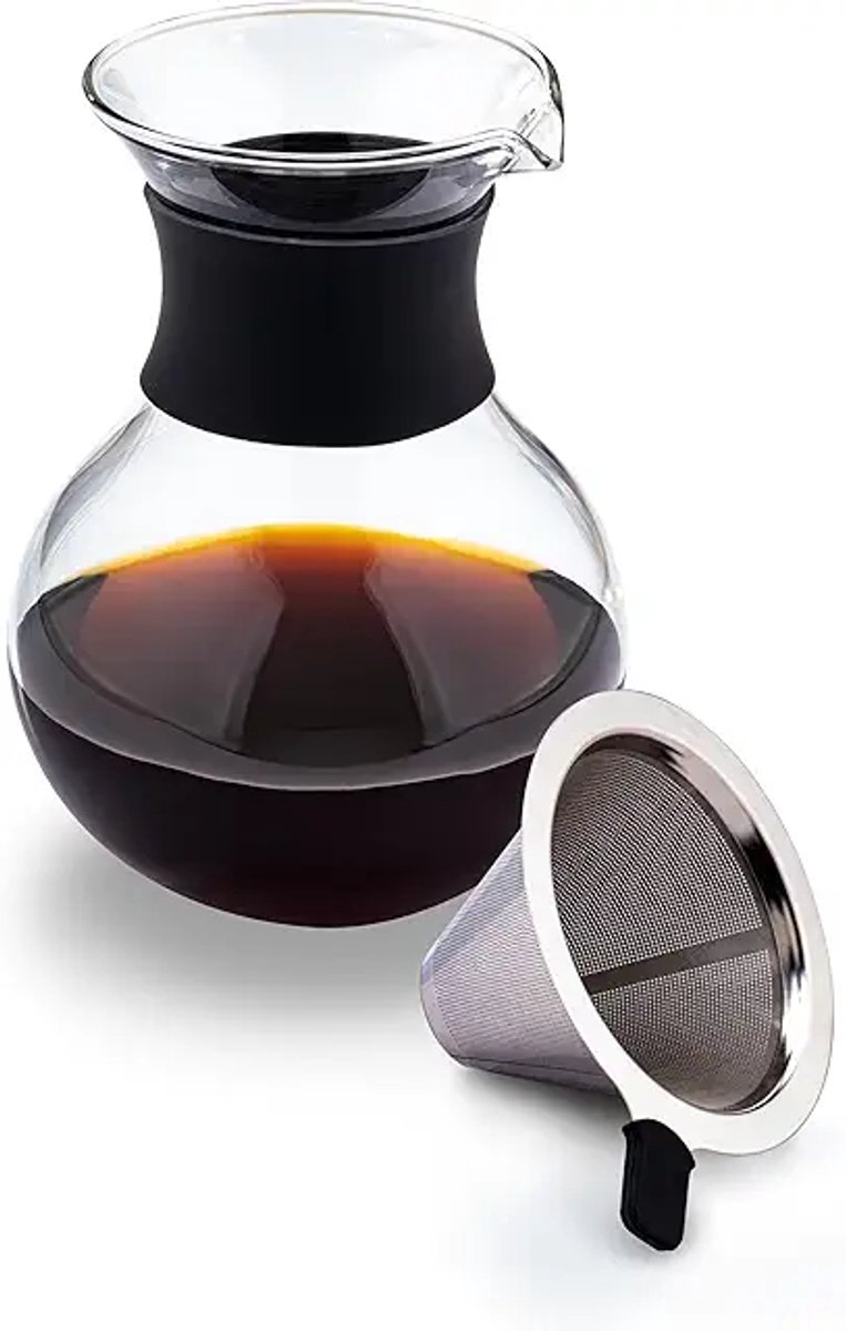 Wilmax - Warmhoudstandaard Glas - 15x8 cm - 950 ml - 1 stuk
