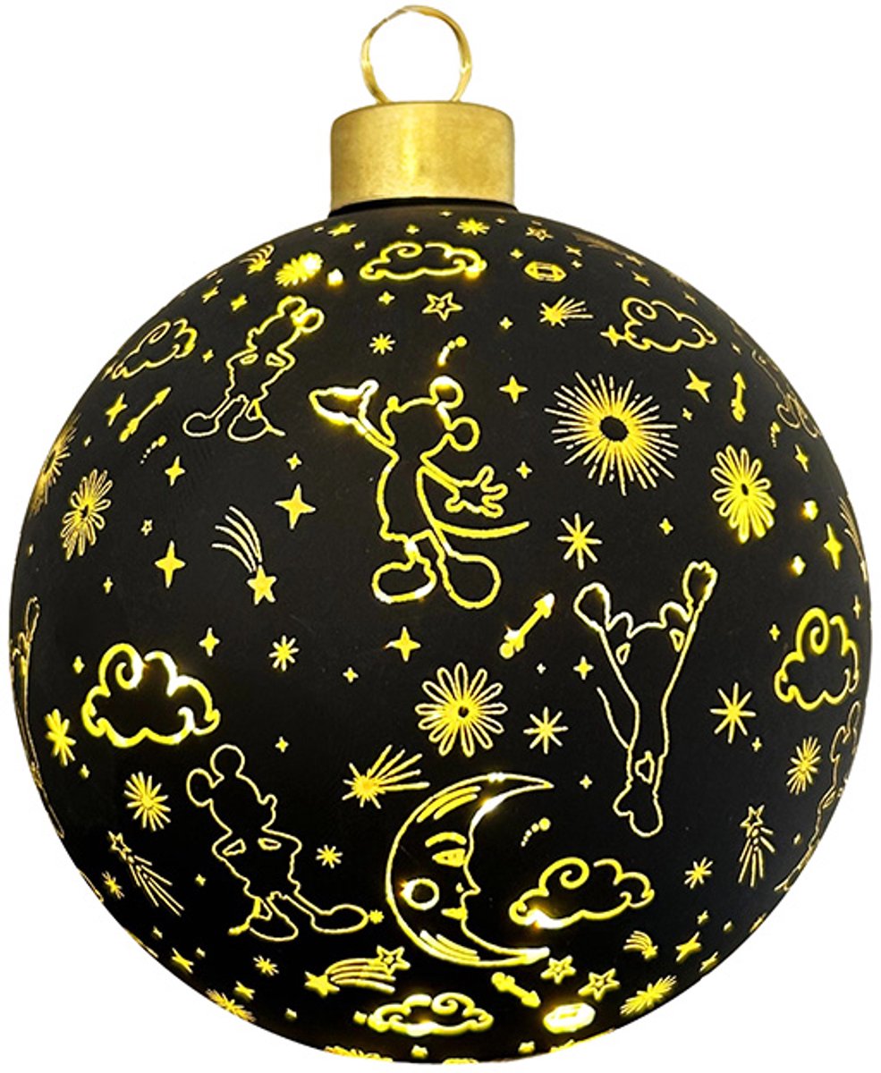 Disney kerstbal met verlichting Mickey Mouse - 10 cm