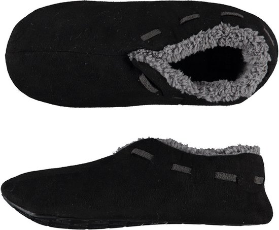 Apollo Spaanse sloffen- zwart - maat 43-44 -volwassenen - pantoffels - heren