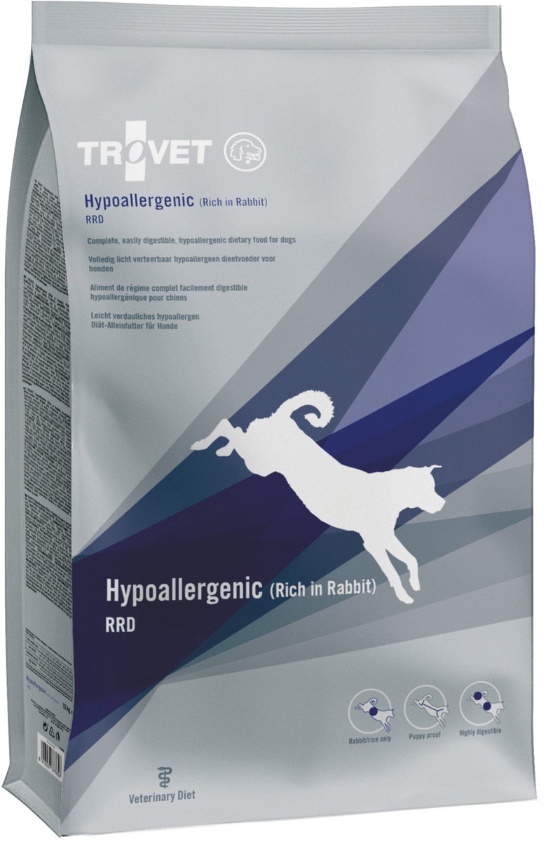 Trovet Rrd Hypoallergenic Dog - Hondendieetvoer - Konijn 3 kg