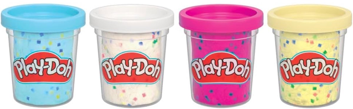 Play-Doh 4-pack Confetti-boetseerklei, verbeeldingsspeelgoed, knutselspeelgoed voor kinderen van 2+ — afbeelding 2