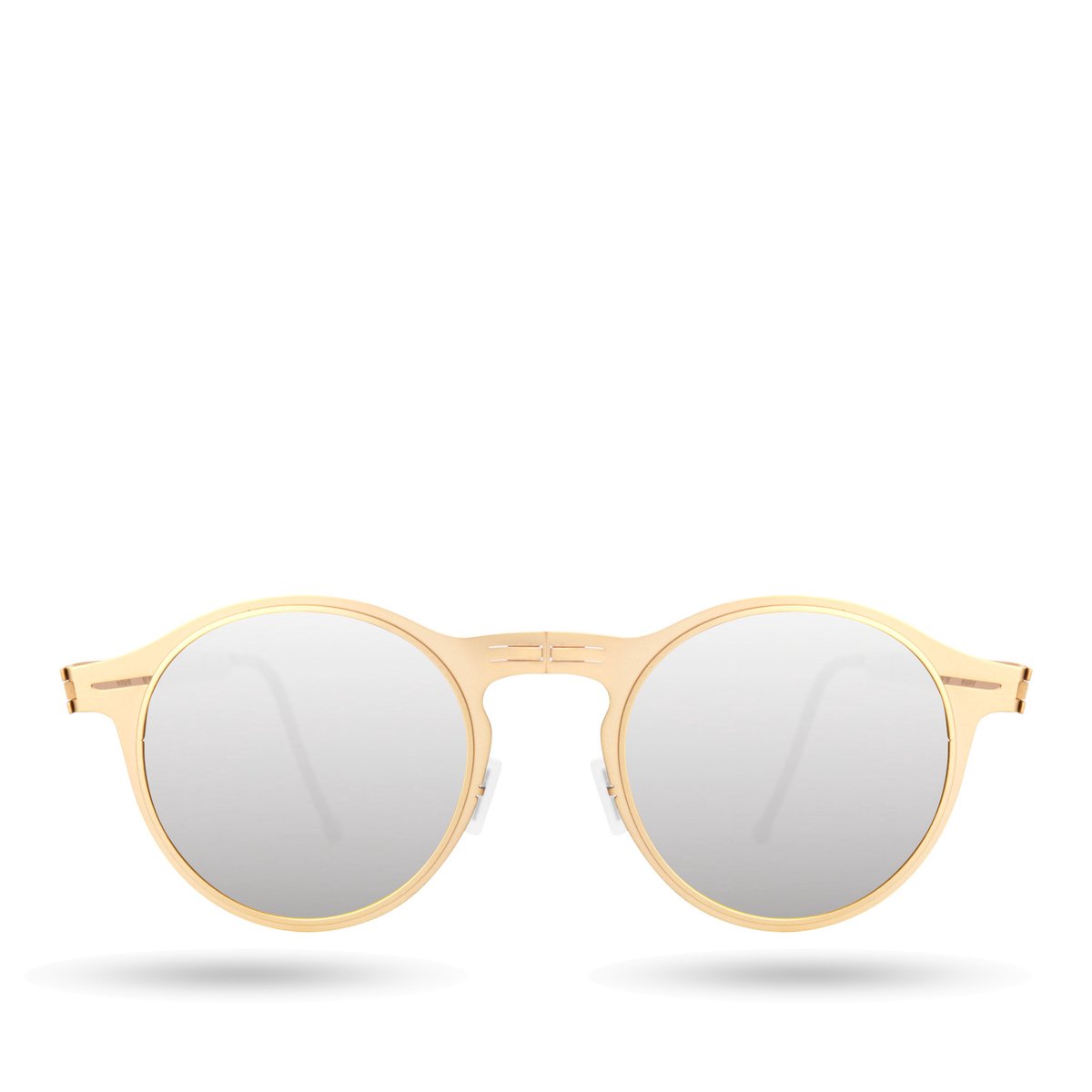 ROAV BALTO - Opvouwbare zonnebril – Polariserend UV400 - Brush Gold - Silver Mirror glazen