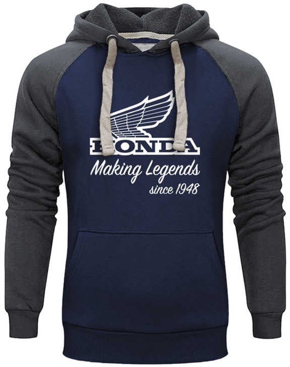Trui Honda Vintage Legends Grijs/Blauw, maat XS - Honda Vintage Collection - Hoodies