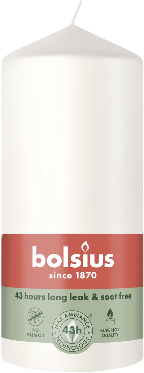 Bolsius Stompkaars 130/68 Cloudy White (1 stuk)