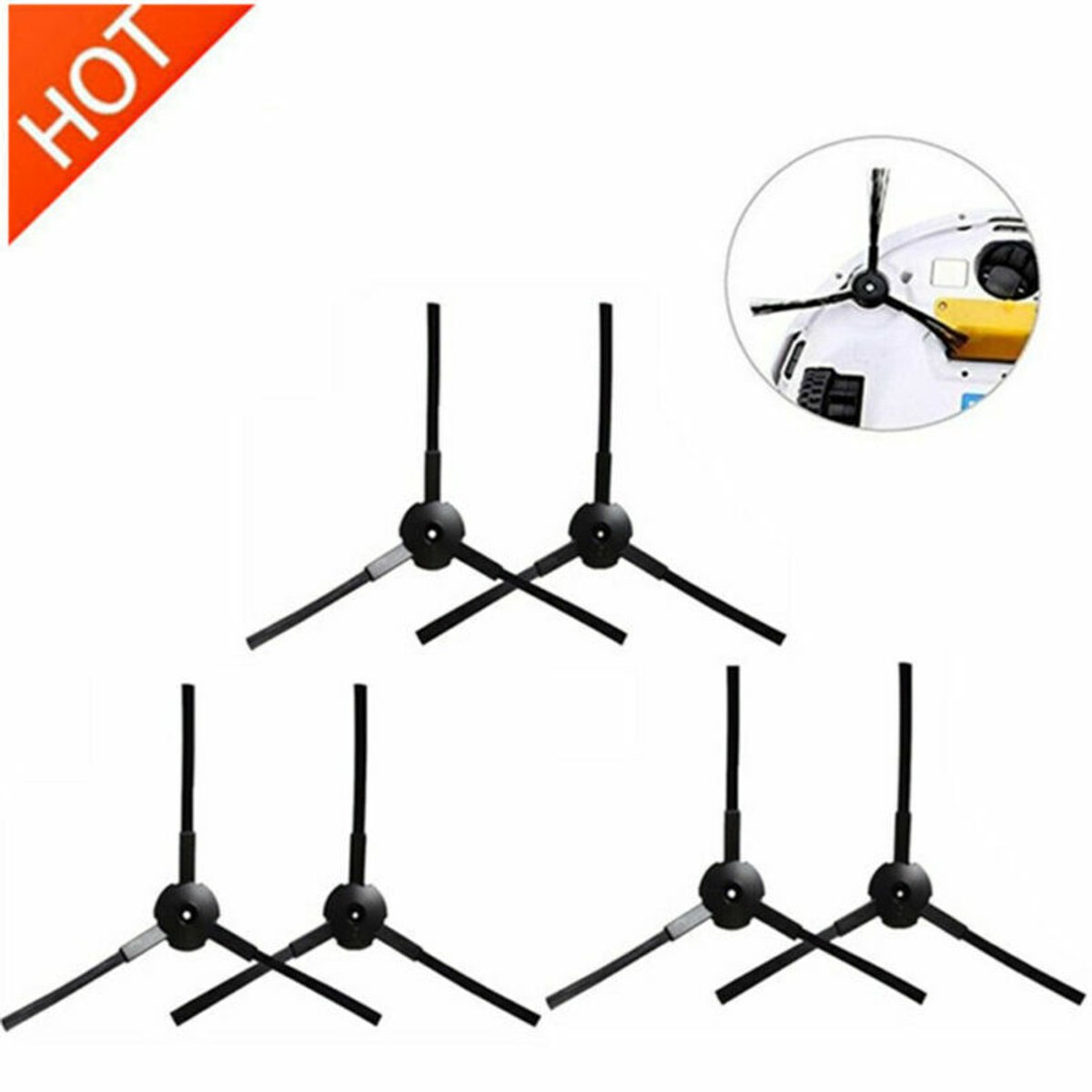 Geschikt voor ILIFE A4 A4S Robotstofzuiger Accessoires Hoofdzijborstel HEPA-filter